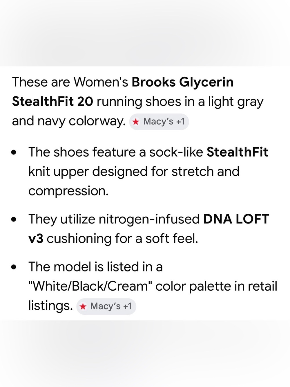 Brooks GTS Glycerin Stealthfit 20 Women's Running Sneakers Size 6 - Picture 16 of 16